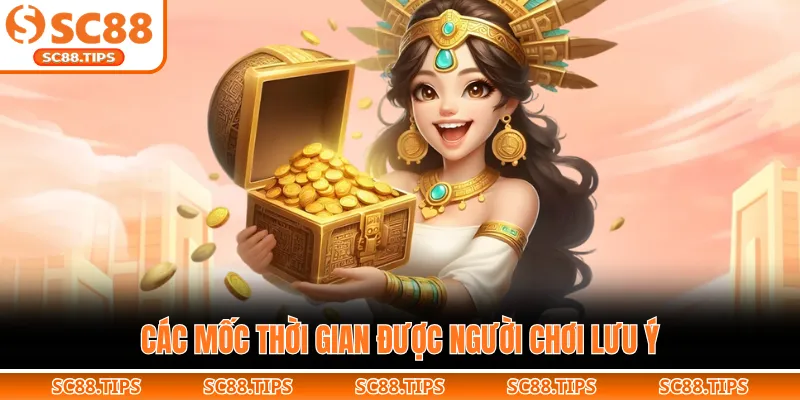 Các mốc thời gian được người chơi lưu ý