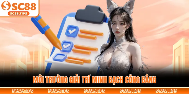 Môi trường giải trí minh bạch công bằng