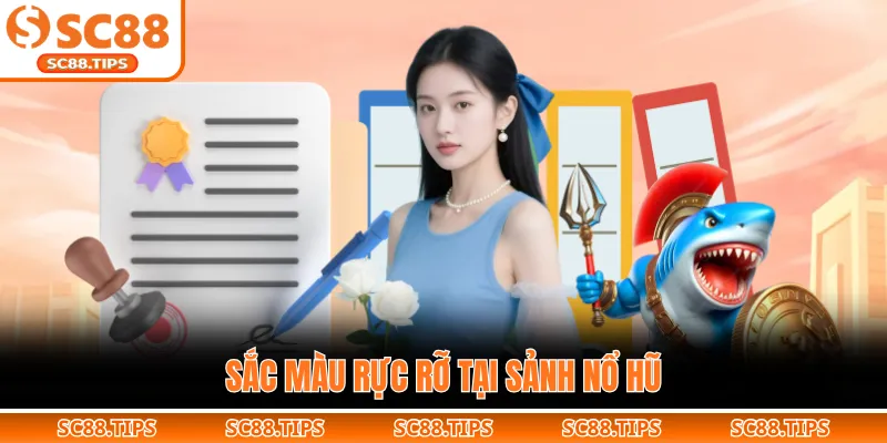 Sắc màu rực rỡ tại sảnh nổ hũ