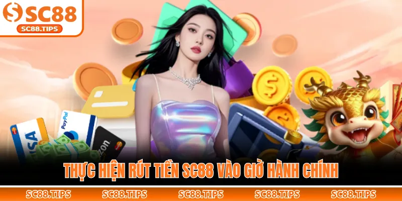 Thực hiện rút tiền SC88 vào giờ hành chính